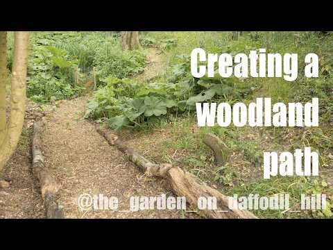 Creating a natural woodland path