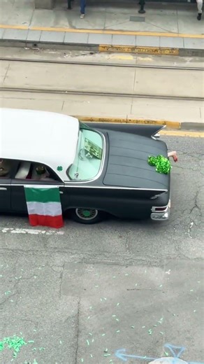 Italian Parade With Vintage Car 🇮🇹 | Street Celebration 4 #usa