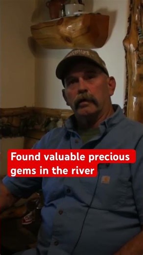 Found valuable precious polished gems in a California river.