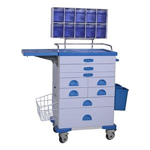 [Hot Item] Hospital ABS Plastic Emergency Treatment Clinic Medical Anesthesia Cart