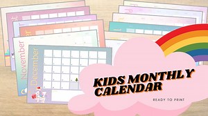 2024 Pink Unicorn Calendar for Kids | Digital Unicorn Calendar | Rainbow Calendar | Monthly Planner | Magical Unicorn Calendar | Printable - Etsy