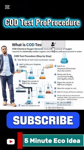 COD test procedure #shortsfeed #cod #wastewater #effluenttreatmentplant