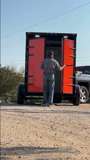 Custom enclosed trailer from Ibex Trailers in Waxahachie, TX