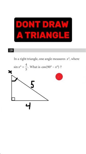 Most Students Draw a Triangle #math #exam #satmath