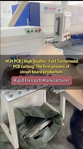 PCB Cutting The first process of circuit board production.#PCB #electronics #fpy #manufacturing