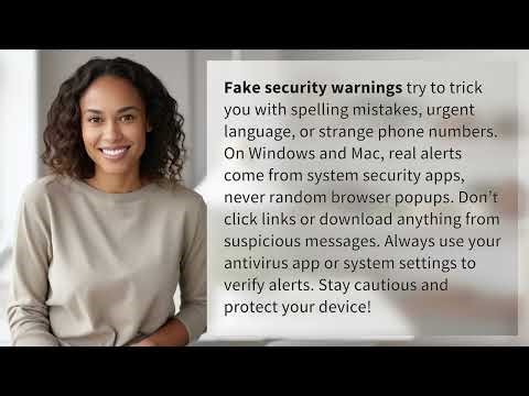 How Can You Spot a Fake Security Warning on Windows or Mac?