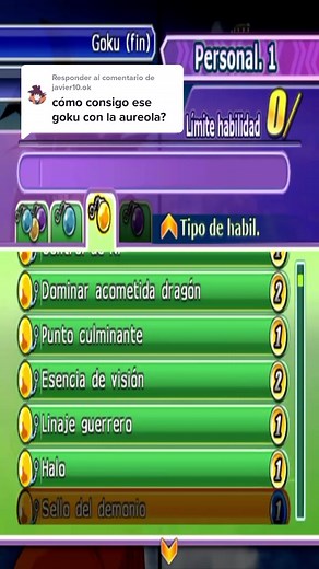 Cómo equipar Halo o Aureola en DBZ BT3