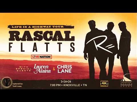 Rascal Flatts - "Life Is A Highway"- (4K60fps) - Knoxville, TN - Thompson Bowling Arena