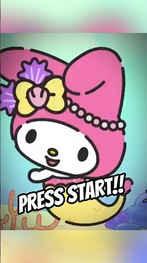 My Melody as Mermaid x Press Start (Geometry Dash transition) #geode #geometrydash