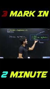 Integrals Sure Question | 3 Marks in 2 minutes | Eduport Plus Two