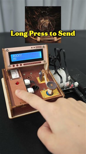 Obsessed with #projecthailmary #diyprojects #telegraph Transmitter with #esp32 board #morse #code