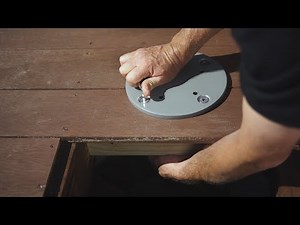 Learn how to install a cantilever umbrella onto a timber deck