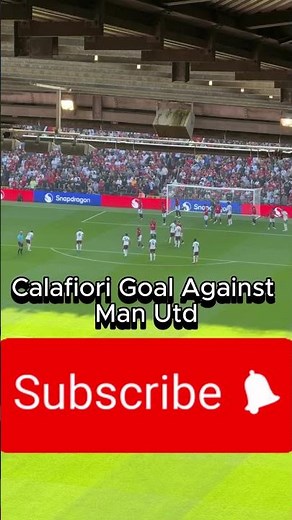 Man utd VS Arsenal 0-1 Calafior Goal #manutd #arsenal #calafiori #manutdvsarsenal