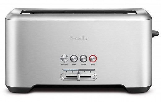 Breville Bit More Stainless Steel Long Slot 4-Slice Toaster - BTA730XL