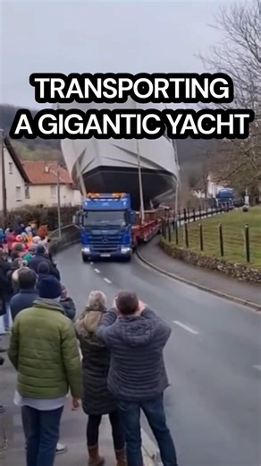 TRANSPORTING A GIGANTIC YACHT #crash #accident