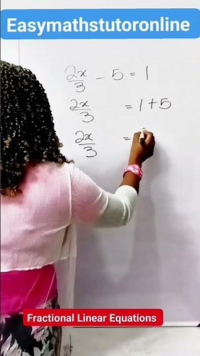 Fractional Linear equations🔥#easymathstutor #maths #youtubeshorts #viral