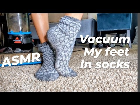 ASMR: Watch me Vacuum my feet in socks