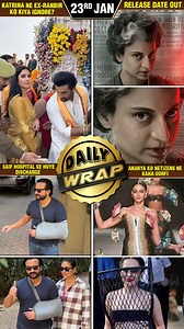 287K views · 3.3K reactions | Did Katrina Kaif ignore her ex-Ranbir Kapoor in Ayodhya? Kangana Ranaut announces ‘Emergency’ release date with a new poster. Watch today's top news in our Daily Wrap. | Bollywood Now | Facebook