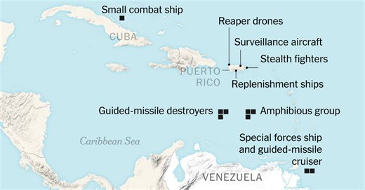 Where the U.S. Is Building Up Military Force in the Caribbean
