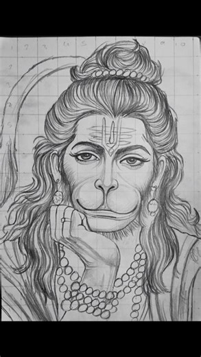 Hanuman ji Drawing 🚩|Hanuman Jayanti special ❤️#hanuman#drawing#shortfeed#trending#viral#sketch