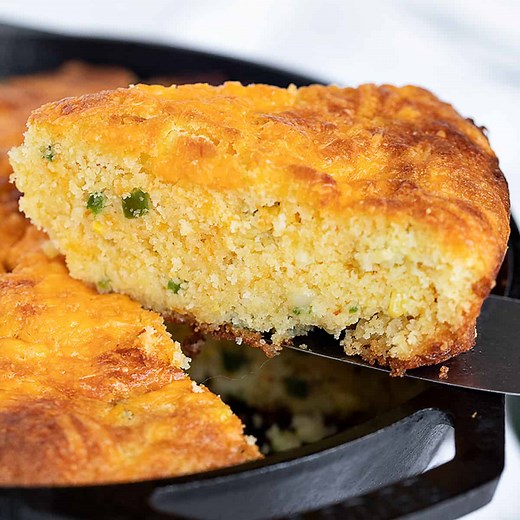 Cast Iron Skillet Jalapeño Cornbread - Seasons and Suppers
