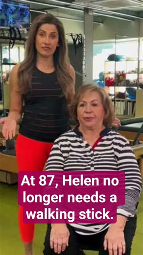At 87, Helen no longer needs a walking stick. She stays fit by doing five simple Pilates exercises