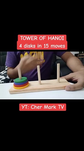 Tower of Hanoi Puzzle: Solve in 15 Moves