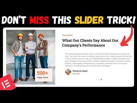 ELEMENTOR PRO: Build an Eye-Catching TESTIMONIAL SLIDER That Boosts Trust | WordPress 2026 🚀