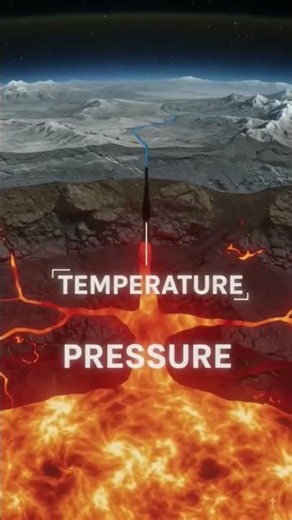 🔥 Do you know what the temperature is like at the center of the Earth? #facts #earth #earthscienc...