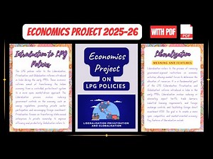 Economics Project On LPG Policies For Class 12th CBSE 2025-26