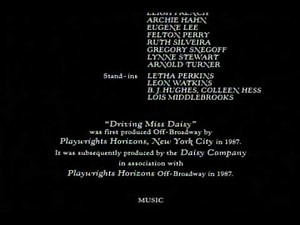 Driving Miss Daisy (1989) End Credits (DVS)