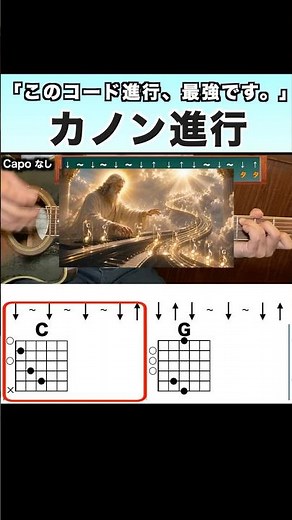 『カノン進行』泣ける曲、全部この流れ #弾き語り #ギター #カノン進行