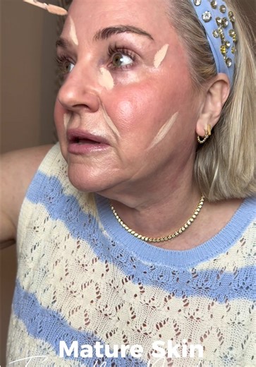 Mature skin friendly. I usually do not use concealer but this stuff has a choke hold on me. #mature #makeup