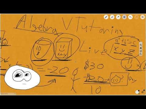 Vtutoring Archive! - Session #019 (Algebra for Budgeting)