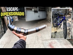 I bought a custom-designed exhaust for a motorcycle.