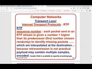 RTP Real time Transport Protocol