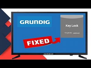 How to Unlock Grundig LED TV Key Lock Without Remote | Grundig TV Service Menu Codes & Factory Reset