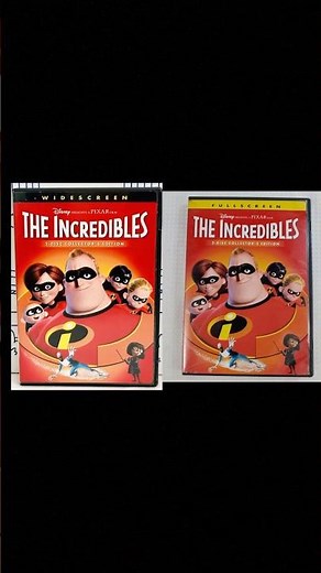 Difference Between The Widescreen & Full Screen Of The The Incredibles (2004) #pixarshorts #movie