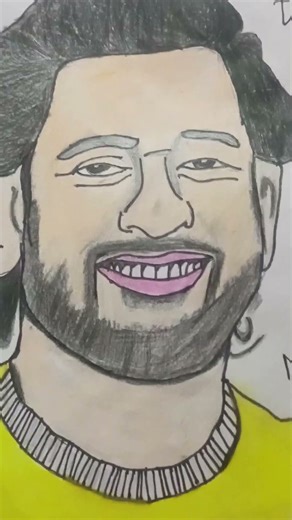 #dhurandhar MS dhoni drawing