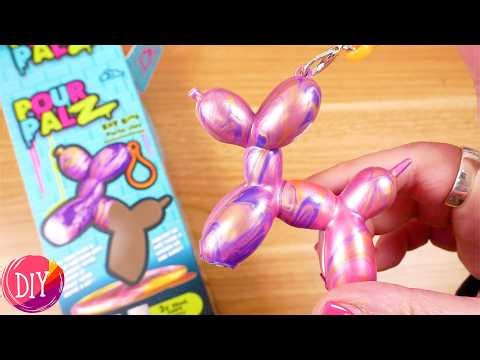 Pour Palz | Balloon Dog | Unboxing & Test | DIY Keychain Set