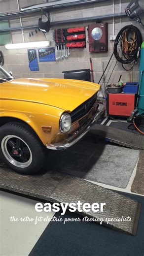 triumph tr6 electric power steering conversion