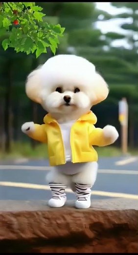 cut dog dancing funny ai video #dog #shorts