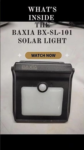 What’s Inside the BAXIA BX-SL-101 Solar Light? | Teardown & Review!