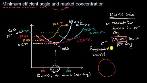 Minimum efficient scale and market concentration