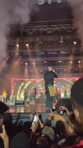 Davido performing his hit track "funds" featuring Odumodu blvck & Chike live on stage at the #5ivealivetour concert Uyo #5ive ##DavidoinUyo | Oga Yenne TV