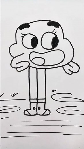 Gumball Darwin Cartoon Network | Step-by-Step drawing for kids