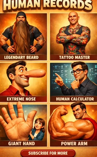 Longest Nose Ever?! 😲 Giant Hand World Record #edit