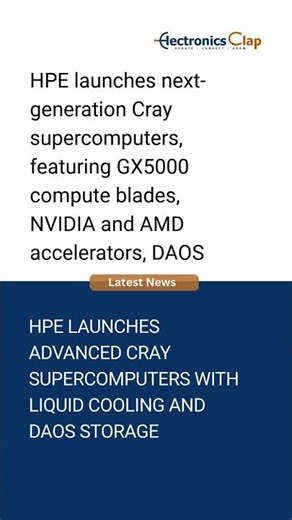 HPE Launches Next-Gen Cray Supercomputers: GX5000 With NVIDIA/AMD AI Acceleration & Liquid Cooling