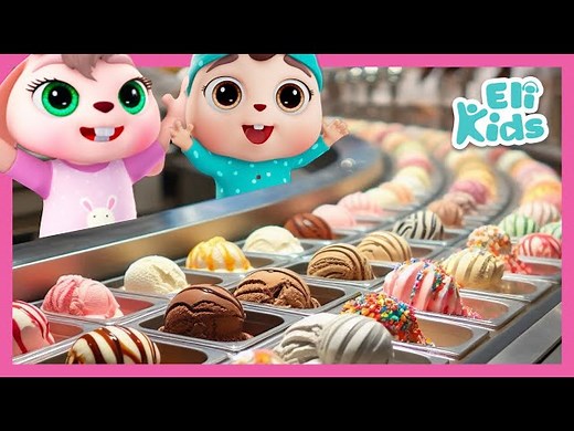 Ice Cream Factory Fun | Eli Kids Songs & Cartoons - Videos For Kids
