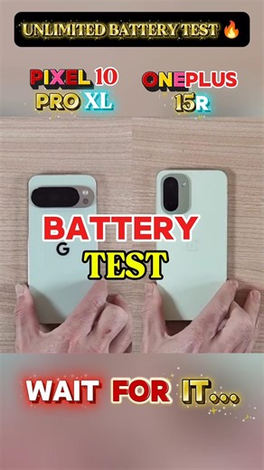 ☠️✨ PIXEL 10 PRO XL VS ONEPLUS 15R 🔥 UNLIMITED BATTERY TEST 🔋